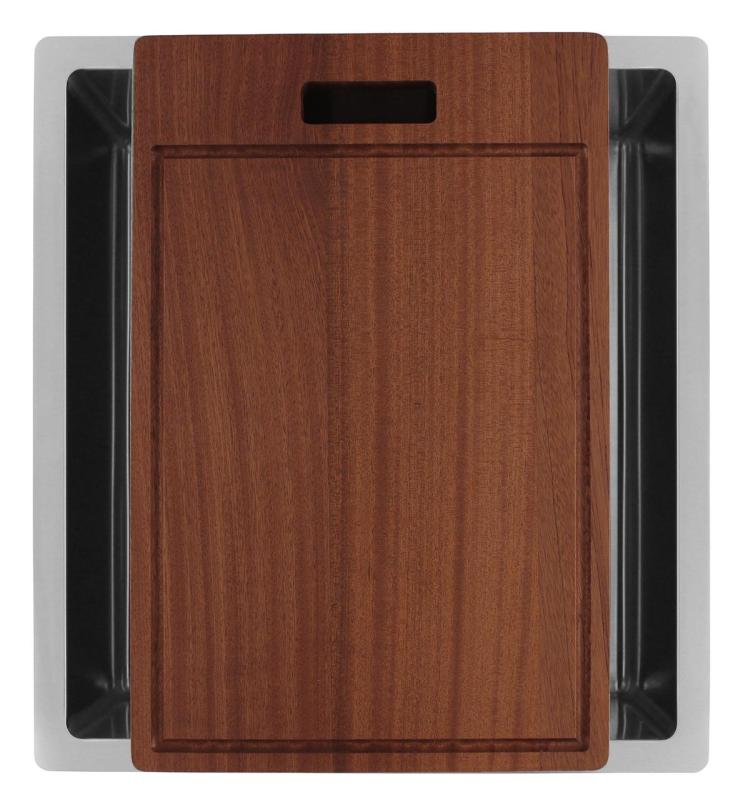 Pure.Sink Luxion Edelstahlspüle 36 x 40 cm Unterbau, flach eingebaut und Aufsatz  PLX3640-02