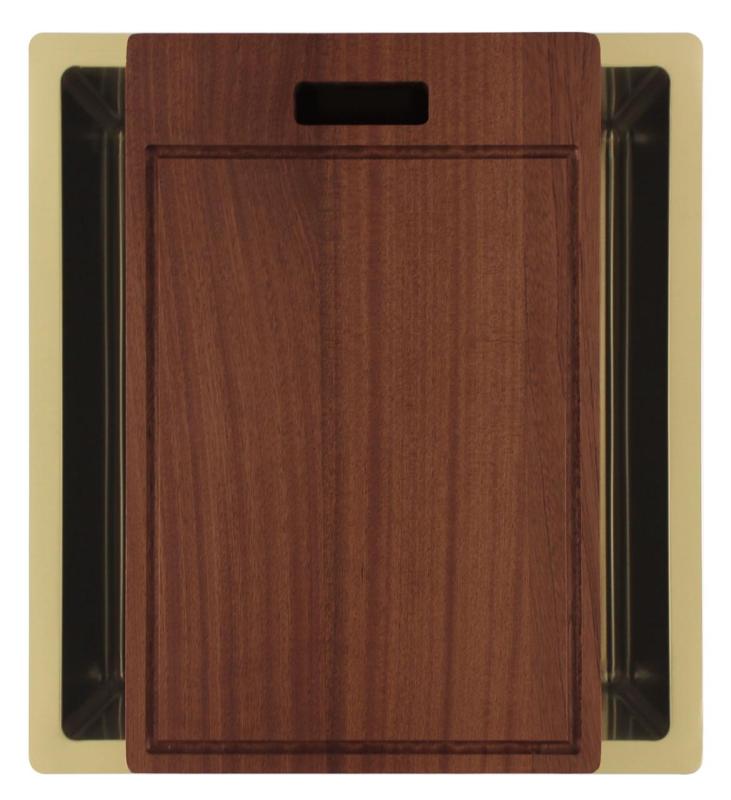 Pure.Sink Luxion Goldene Spüle 36 x 40 cm Unterbau, flach eingebaut und aufgesetzt PLX3640-60