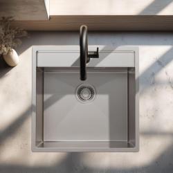 Pure.Sink Luxion Edelstahlspüle 51 x 50 cm Tapwing mit Hahnlochbank PLX5150T-02