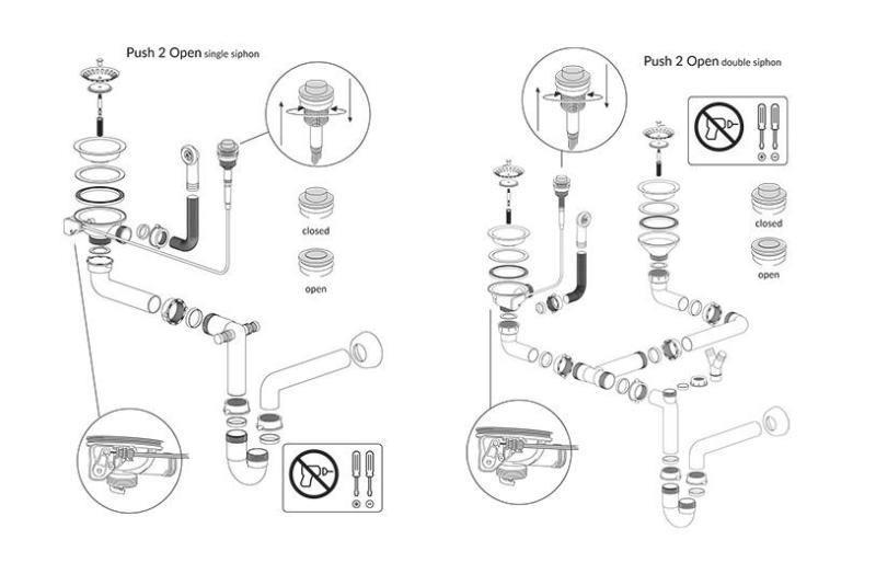 Quadri Luton beige Granitaufbauwaschbecken mit Abtropffläche umkehrbar 100x50cm mit goldenem Stopfen 1208971771