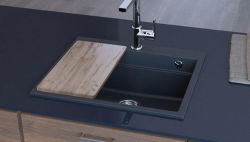 Granitemy Buchenholz Schneidebrett für ein Spülbecken 402mm x214mm 1208971830