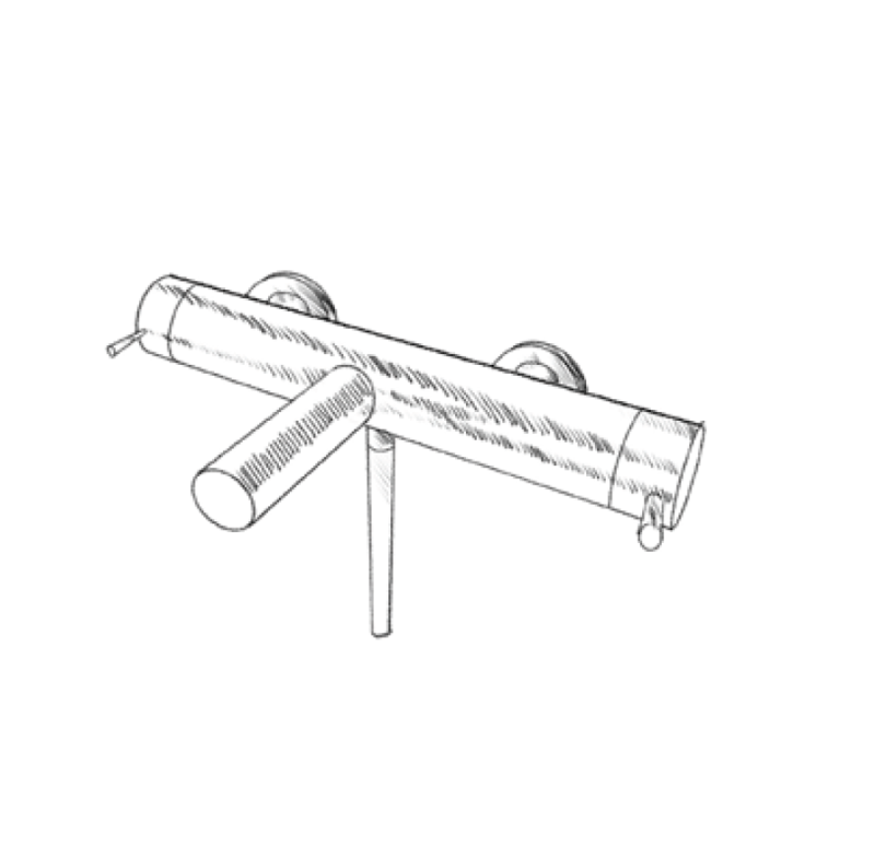 MURO TUA Badthermostat mit Handbrauseset Chrom M1.B2TH.CR