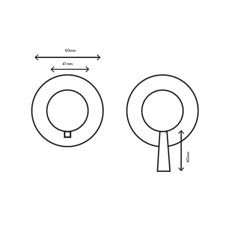 MURO TUA Einbau-Duschthermostat mit 2 Ausgängen, Chrom M1.B32T.R.CR