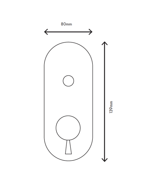 MURO TUA Wand-Einbau-Mischbatterie mit Umstellknopf Chrom M1.B32.S.CR