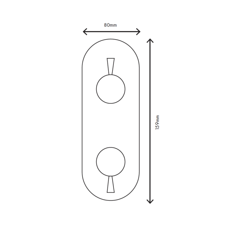 MURO TUA Wand-Einbau-Mischbatterie mit 3-Wege-Umsteller Chrom M1.B33.S.CR