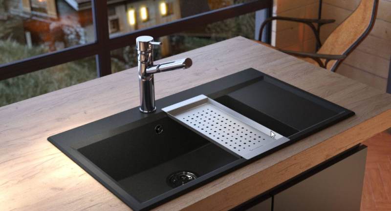 Massimo Accessory Insert Tray Black Matte 183x430x19mm