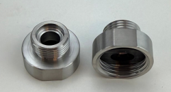 Pure.Sink Reduziernippel aus Edelstahl von 3/8 Außenmaß (männlich) auf 1/2 Innenmaß (weiblich) 2er-Set PS3812-00