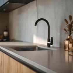 Aquanello Casa Schwarzer Einhebel-Küchenmischer BL-1201-CS