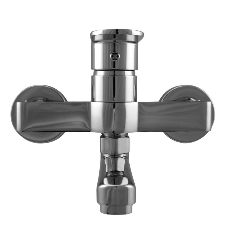 Aquanello Casa Einhebel-Küchenwandarmatur Chrom mit Auslauf 15 cm CR-1415-CS