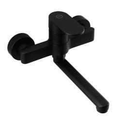 Aquanello Casa Einhebel-Küchenwandarmatur Schwarz mit Auslauf 20 cm BL-1420-CS