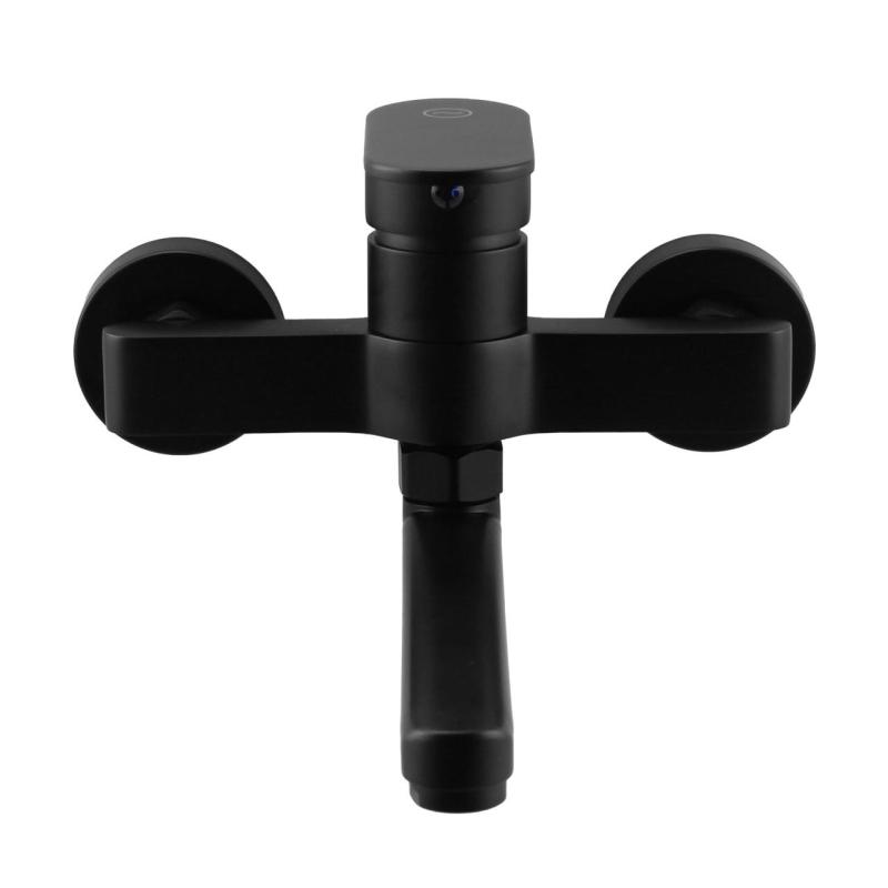 Aquanello Casa Einhebel-Küchenwandarmatur Schwarz mit Auslauf 25 cm BL-1425-CS