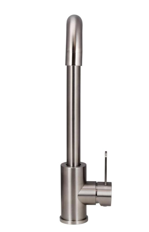 Aquanello Forma Massiver Einhebel-Küchenmischhahn aus Edelstahl SS-1001-FM