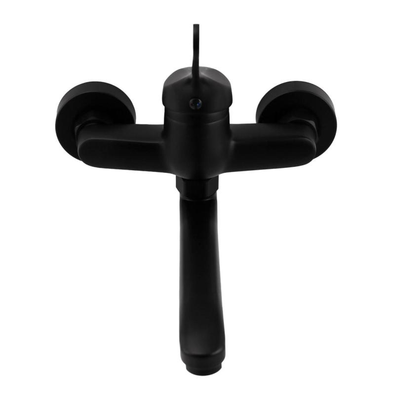 Aquanello Casa Küchenwandarmatur  mit Auslauf oben Schwarz BL-1003-CS