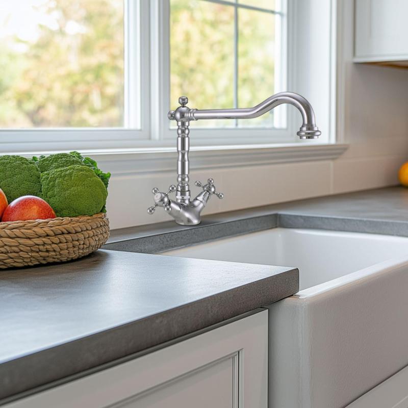 PB Nostalgische Küchenarmatur V1910 Chrom